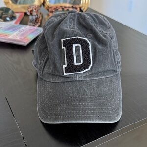 Kids Black 'D' Patch Baseball Cap - Unbranded
